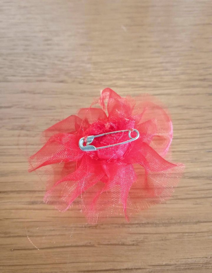 Brosche rot Vintage 80's