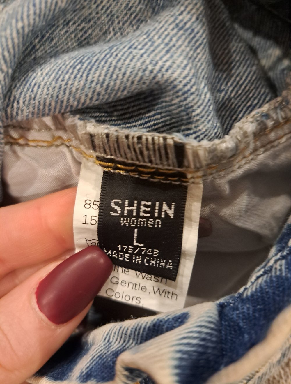 Shein Jeansrock destroyed 90s Waschung High Waist