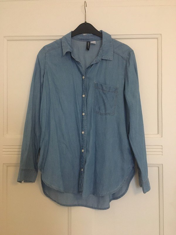 Blaues Jeanshemd aus 100% Lyocell *Mengenrabatt*