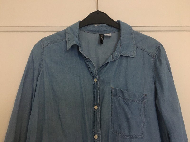 Blaues Jeanshemd aus 100% Lyocell *Mengenrabatt*