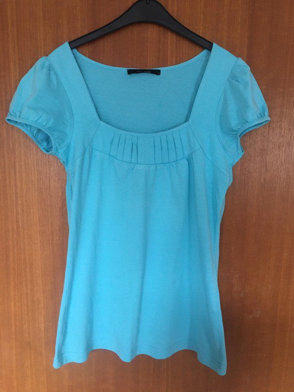 türkisfarbenes Shirt aus 100% Baumwolle *Mengenrabatt*