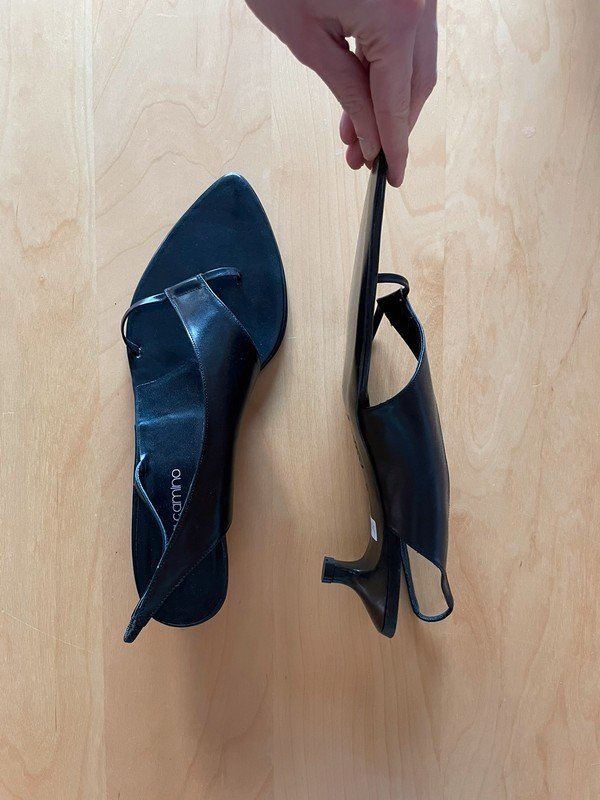 schwarze Echtleder-Sandalen, Neu mit Originalkarton, *Mengenrabatt*