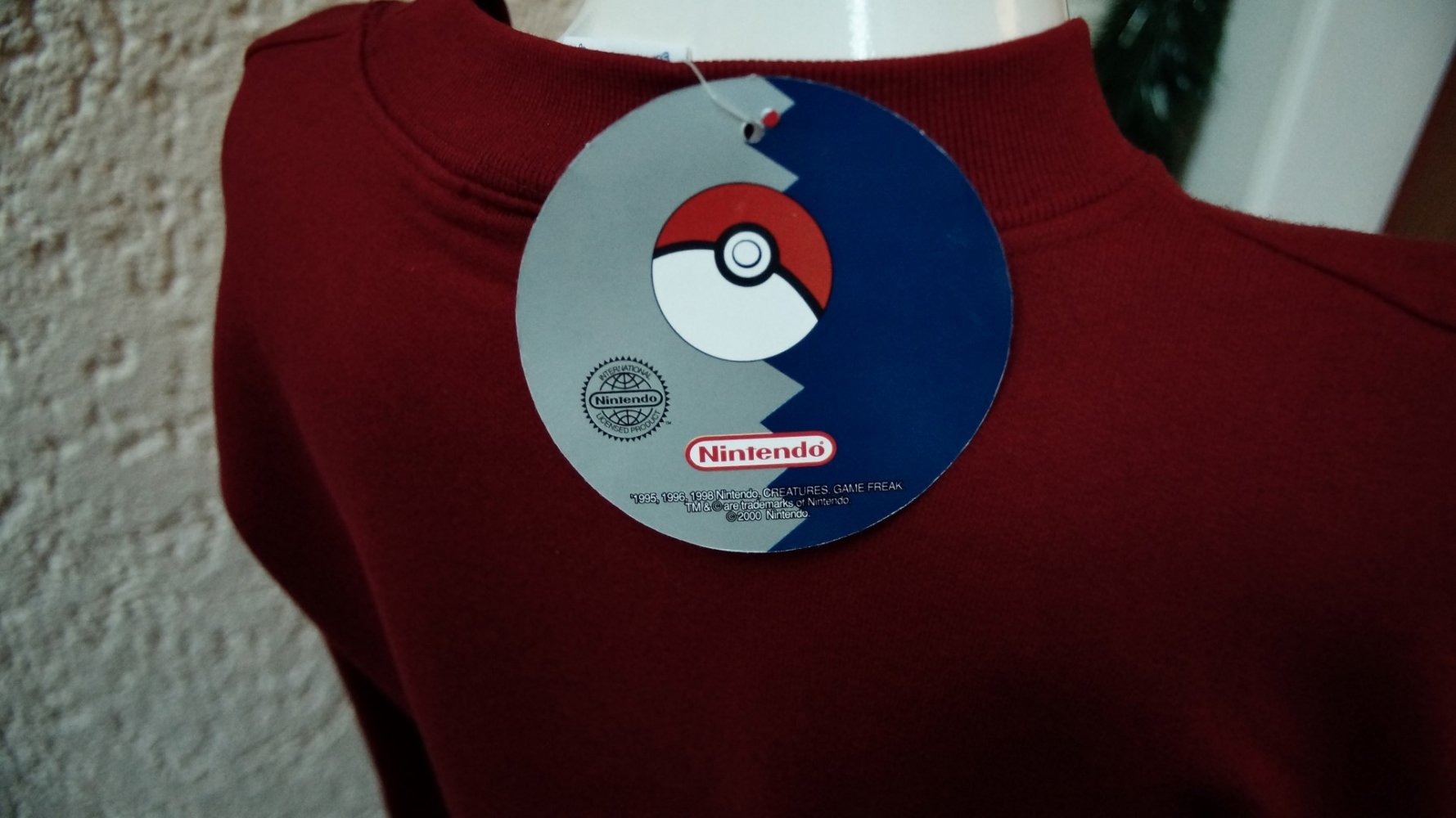 #Sweatshirt, Gr. 140, #rot, #Pokemon-Print, #Nintendo