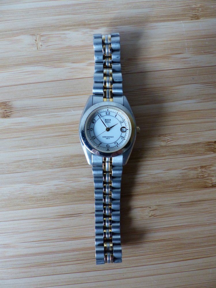 Vintage Uhr von Osco Steel Swiss