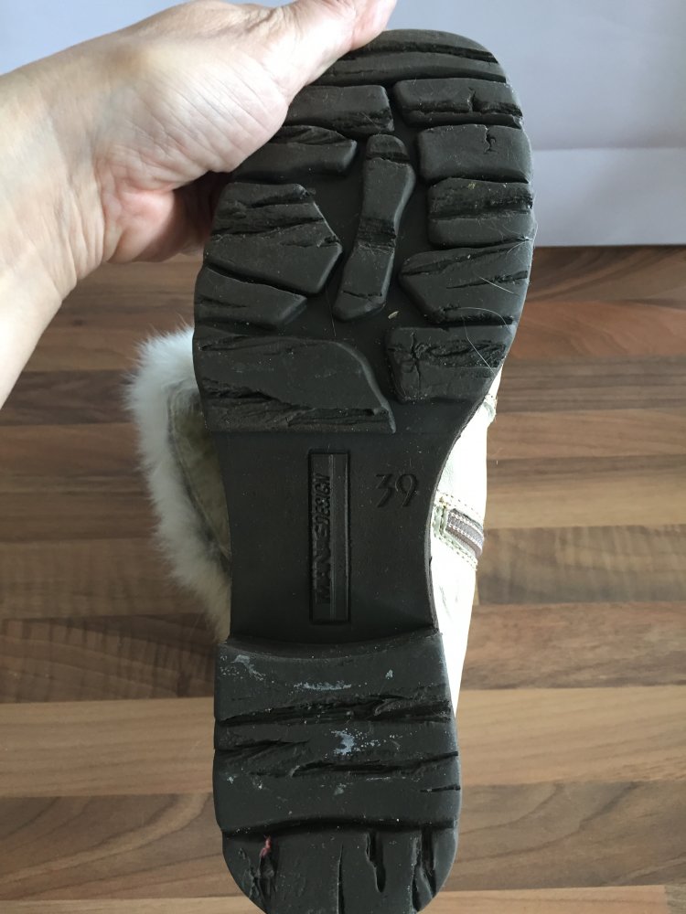 Manas Lederstiefel mit Profil Sohle und krempelbar Gr.39 warm gefüttert