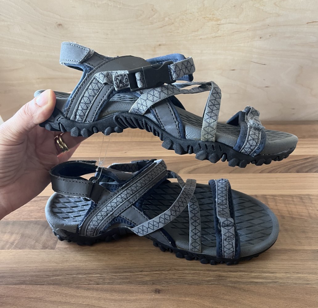 Blue Motion Trekking Sandalen Gr.38 mit Elastischen Bändern Neu