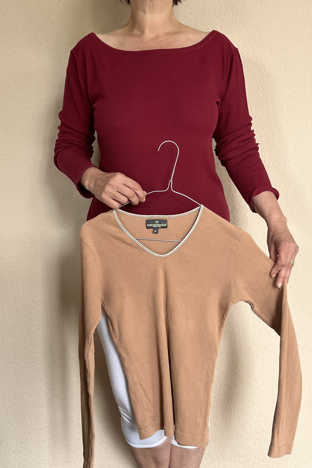 Calida langarm Feinrippshirt Calida  Gr.L Farbe bordeaux 