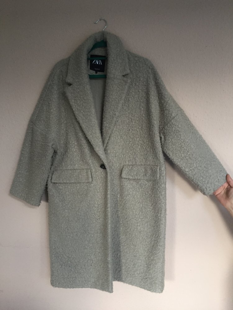 Zara Teddy Mantel Gr.S weiter Schnitt, 1 Knopf Schließung warm, lässig, bequem und kaum getragen