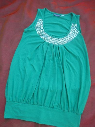 NEU * Edel * Glitzer * Pailletten * Baby Doll * Style * Träger * Top * T- Shirt 