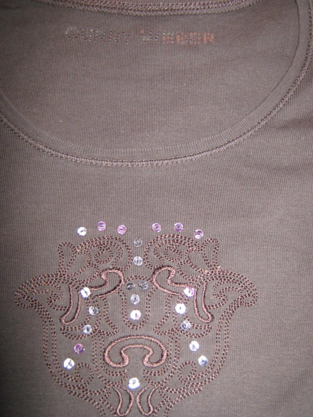   NEUw * Edel * Glitzer * Pailletten * Stickerei * Kurzarm * Bodycon * T- Shirt 