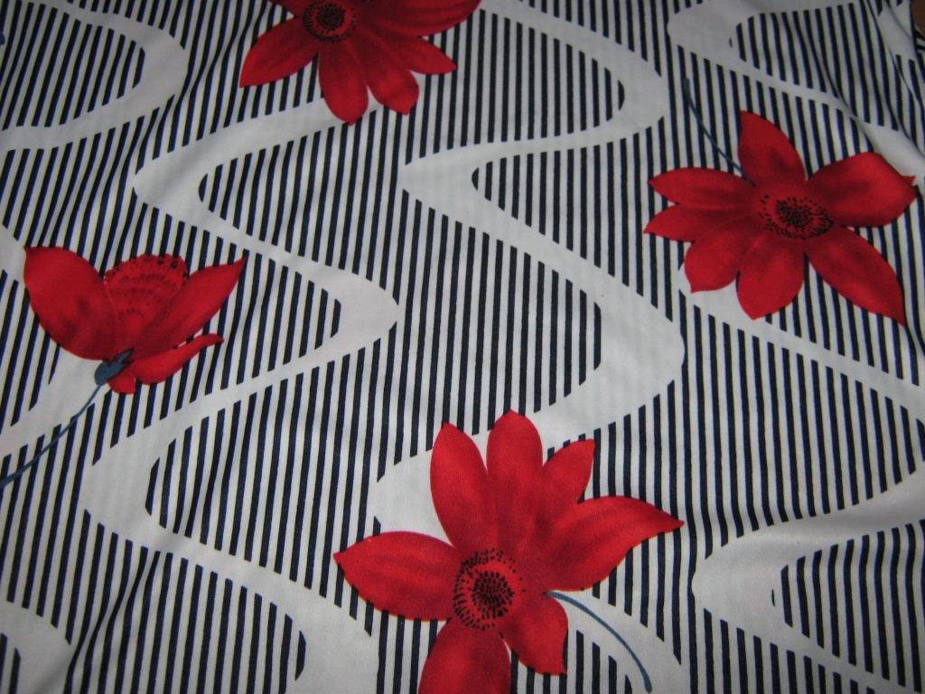 NEU * Original VINTAGE * Karibik- Blüten * Blumen * Flower- Power * Streifen * T- Shirt 