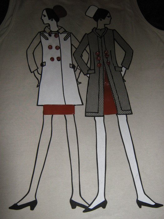 NEU * Ausgefallen * A- Linie * Long * Träger- Top * T- Shirt mit plastischem 3D Motiv 