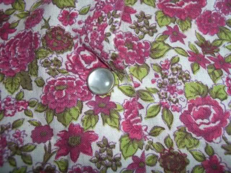 NEU * 50er Jahre * Rockabilly * Original VINTAGE * Romantik * Rosen- Blüten * Flower-Power * Petit * Mille fleurs * DESIGNER * Puffärmel * Bluse * Gr. 36- 38/ S * bunt *