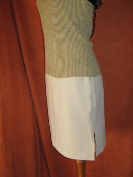 NEU * Sexy * Sekretärinnen * Bleistift * Shift * Etui * DESIGNER * High- waist * Mini- Rock * Gr. 38/ S * cremé- beige * ivory *