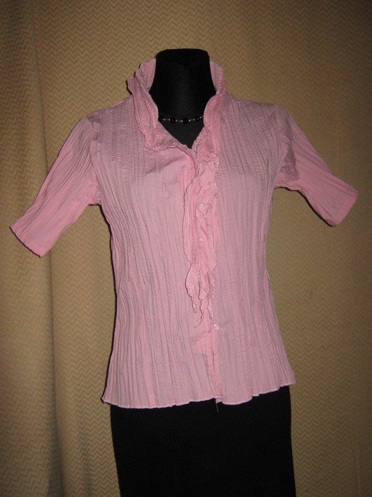 NEU * Edel * apart * Romantik * Volant * Crinkel * Knitter * Kurzarm * Bluse 