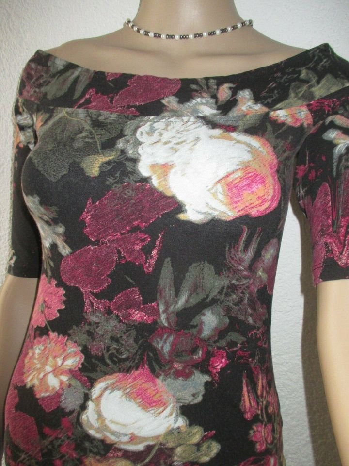 NEU * Nostalgie * Romantik * Rosen * Blumen * Blüten * Flower- Power * Bodycon * Carmen * T- SHIRT 