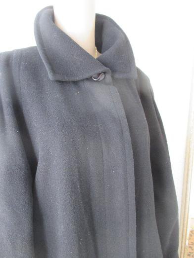 NEU * Klassisch * edel * ORIGINAL Granny VINTAGE * Wolle * Cashmerè * Kaschmir * FINE QUALITY * MANTEL * Luxus Qualität * Made in West- Germany * Gr. 40- 42/ M * schwarz * Gothic *