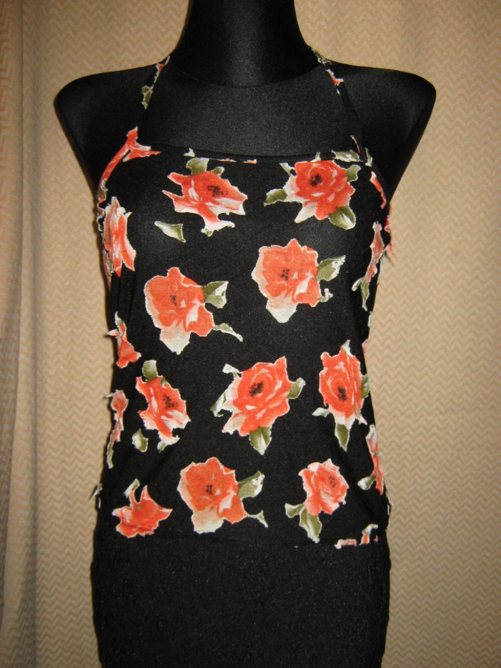 3D Blumen * Blüten * Flower- Power * Neckholder * Top * T- Shirt 