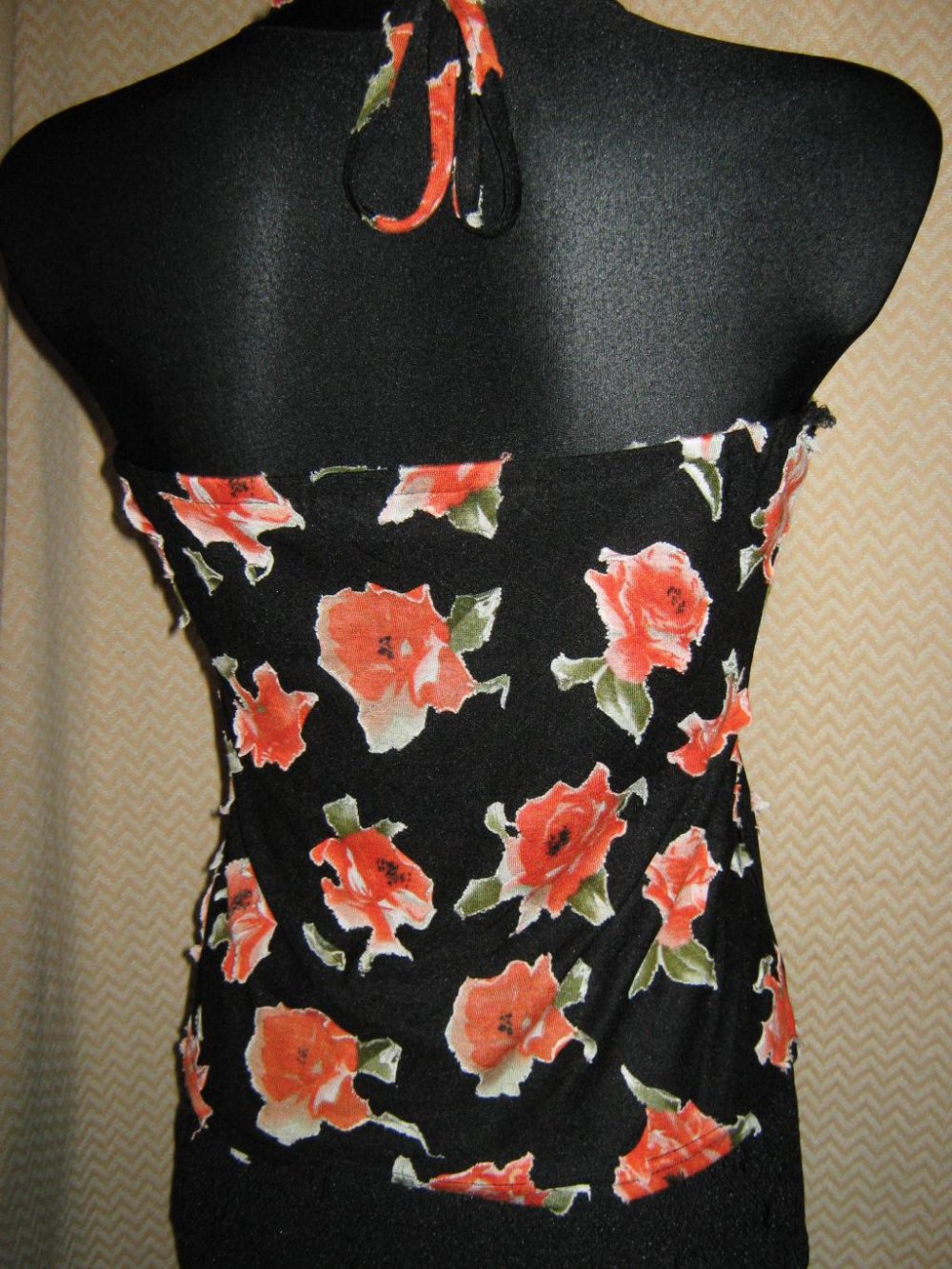 3D Blumen * Blüten * Flower- Power * Neckholder * Top * T- Shirt 