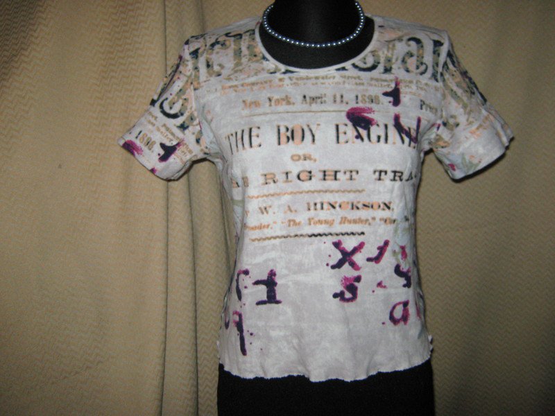 NEUw * Sexy * modern * Retro * Graffiti- Style * Bodycon * T- Shirt 