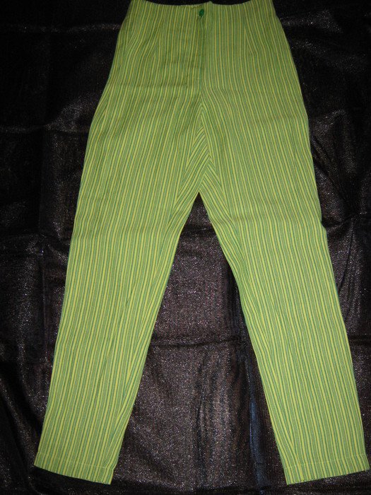  NEU * Edel * Original VINTAGE * Karotten * Anzug * Leinen * Streifen * High Waist * Hose 