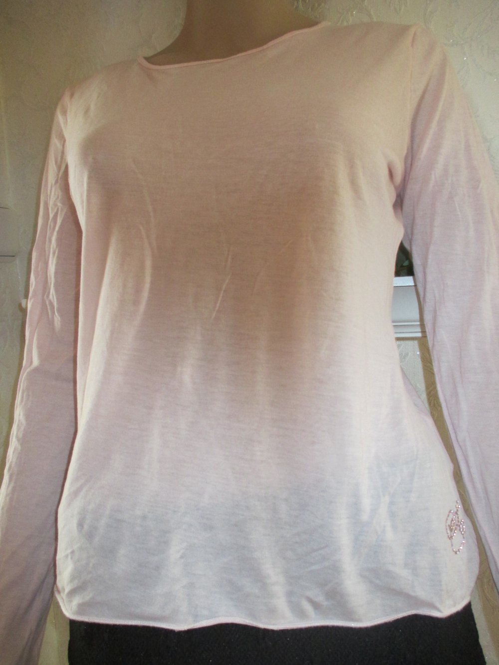 NEU * Edel * Swarovski * Glitzer * Strass * Kristalle * Baumwolle * Langarm * Longsleeve * T- Shirt 