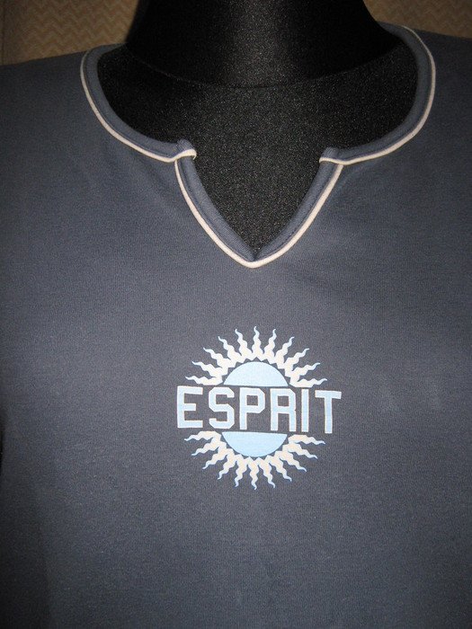 NEU * Modern * ausgefallenes * Langarm * Longsleeve * T- Shirt ''ESPRIT'' Gr. 40- 42, 44/ M- L * Oversize * jeansblau *