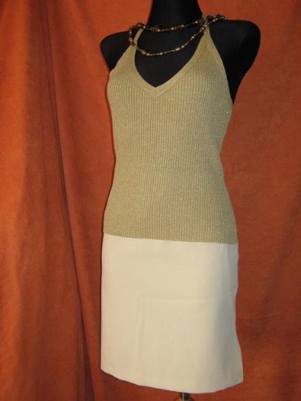 NEU * Sexy * Sekretärinnen * Bleistift * Shift * Etui * DESIGNER * High- waist * Mini- Rock * Gr. 38/ S * cremé- beige * ivory *