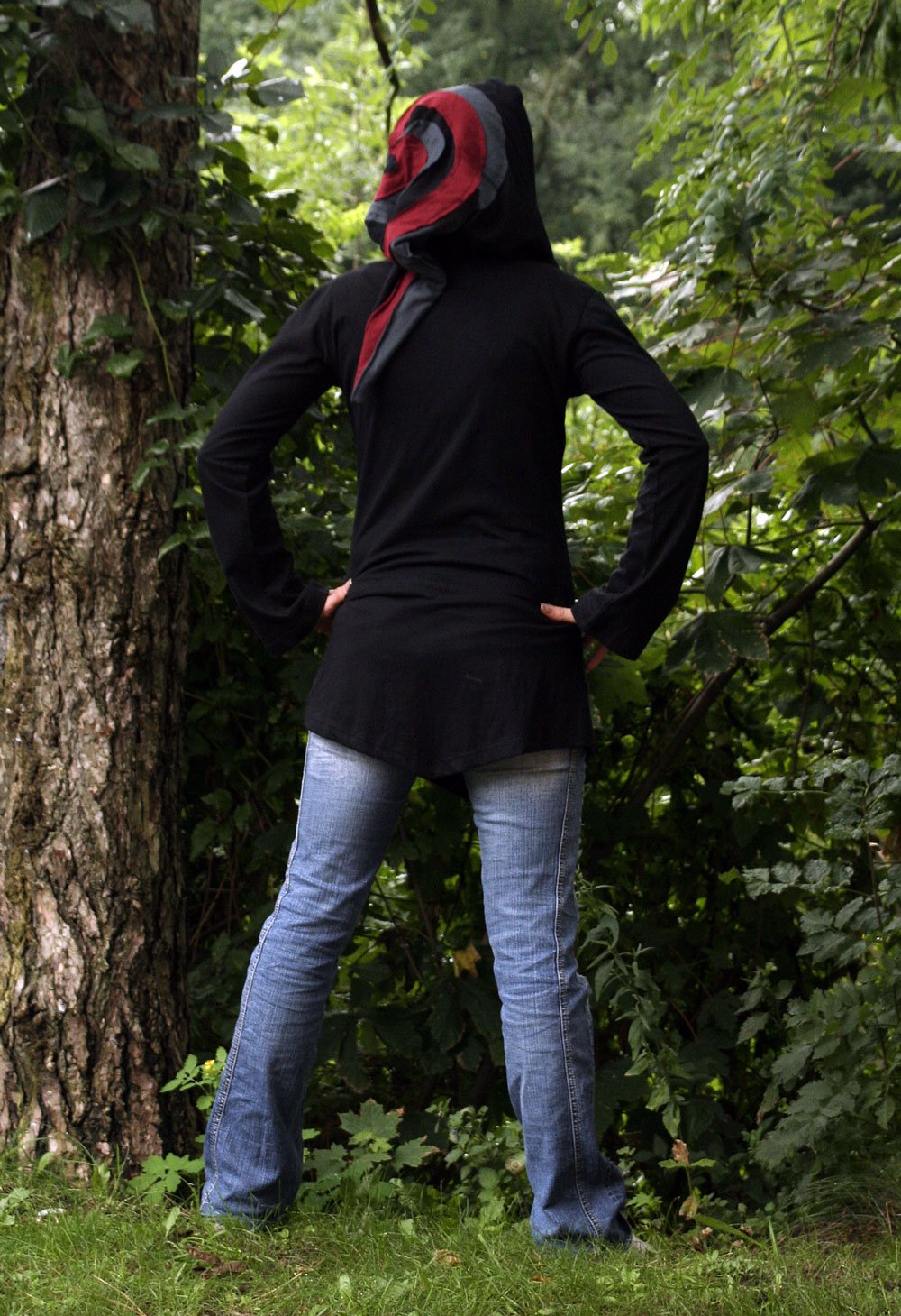 Sweatjacke mit Spiralen