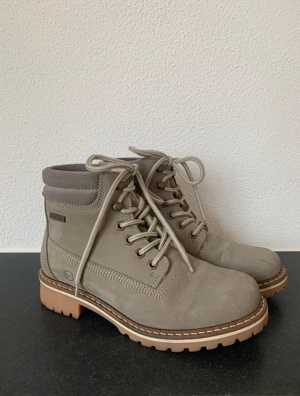 Tamaris Winterstiefel - Schnürrstiefel - grau - Gr. 36