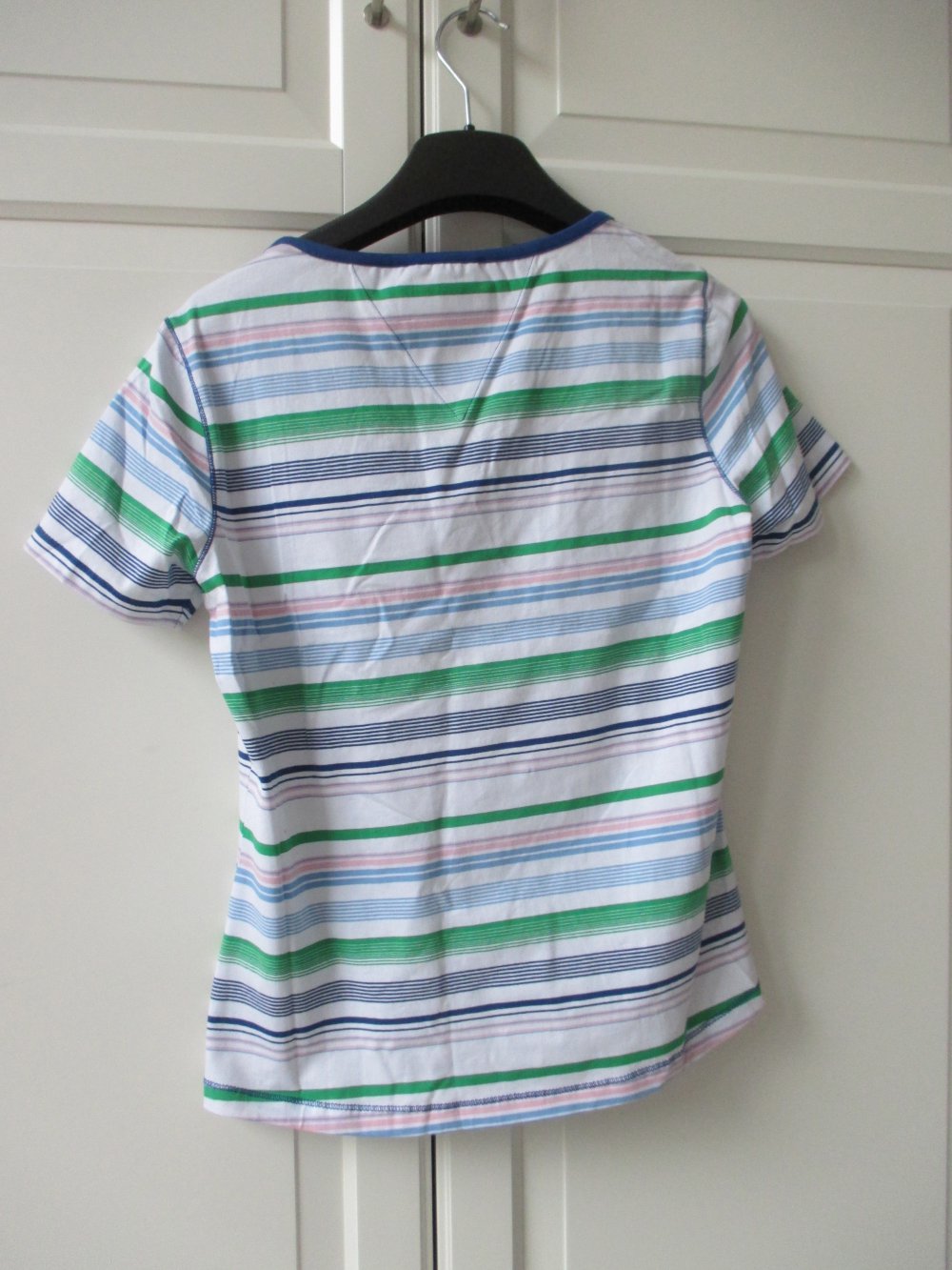 Lisa Campione, gestreiftes T - Shirt, Gr. M, Baumwolle, Kurzarm, Gr. 38 