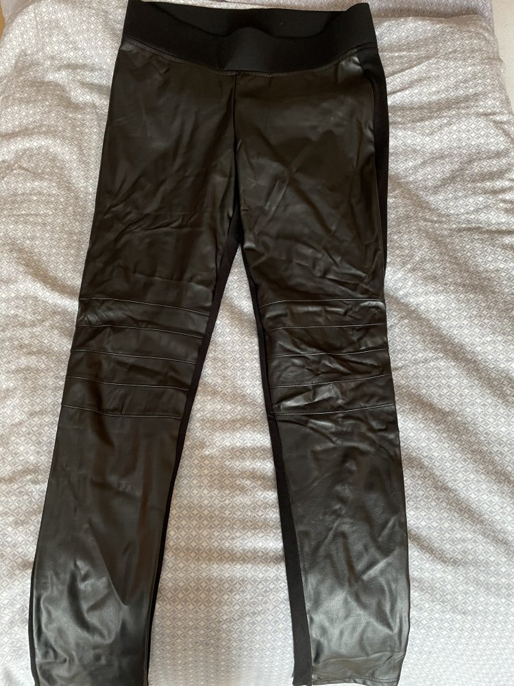 Leder Hose, Röhre, Leggings 