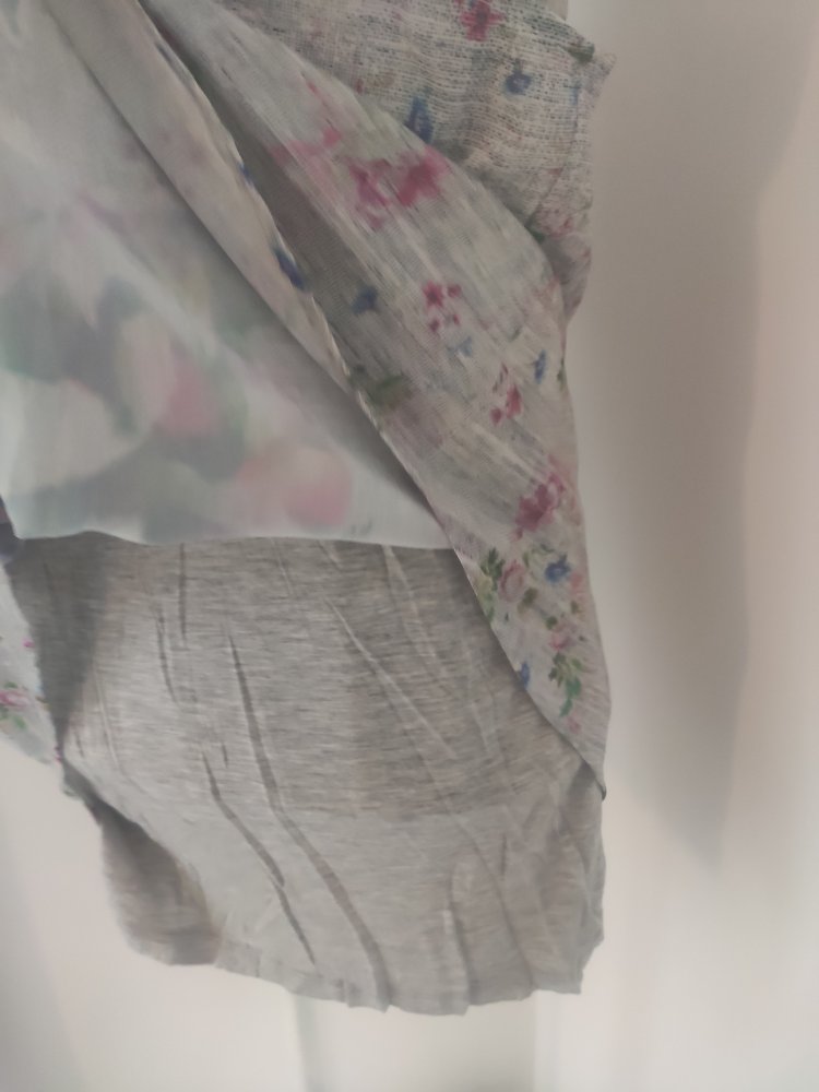 Promod Shirt floral grau 40