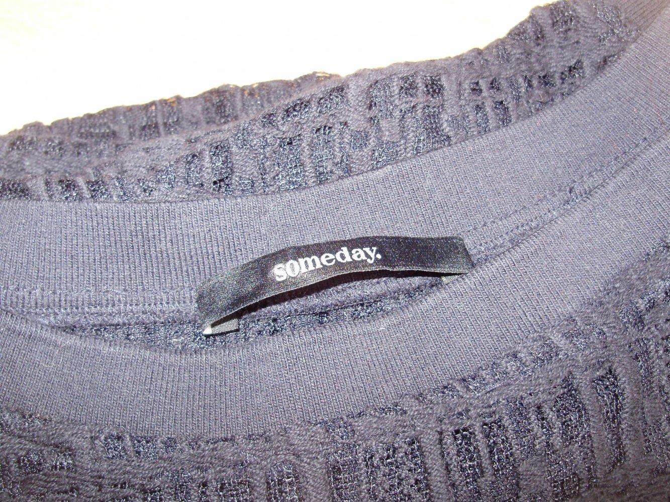 Someday Oberteil schwarz Muster ausgefallen weit oversize S M