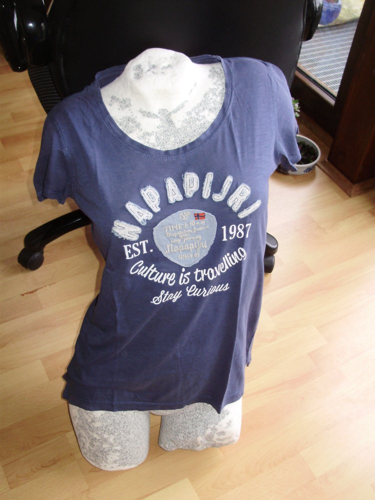 Napapijri Shirt blau Culture is travelling M