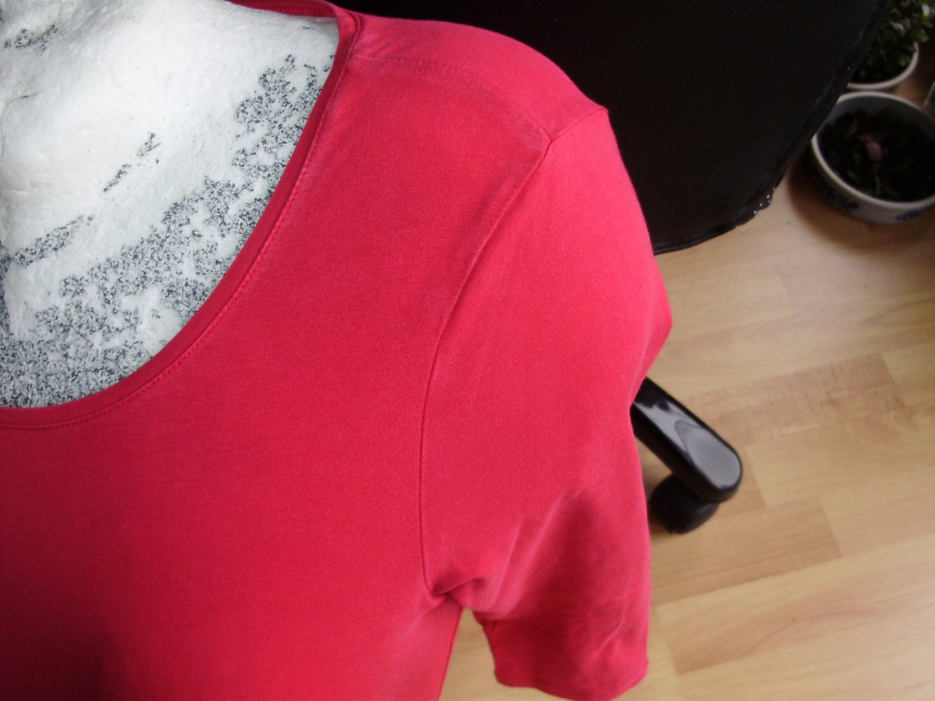 Rene Lezard Shirt 7/8 Arme pink sehr stretchig GR XS / S