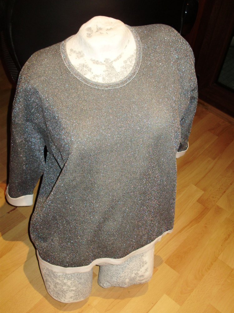 Pinko Oberteil Glitzer warm S