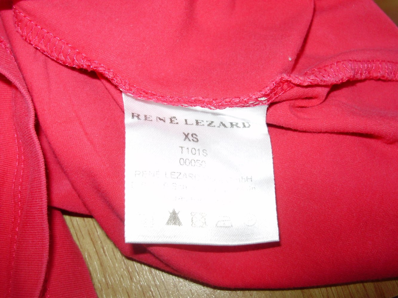 Rene Lezard Shirt 7/8 Arme pink sehr stretchig GR XS / S