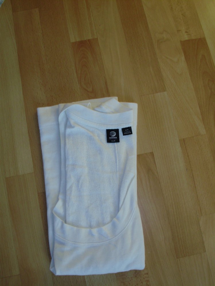 adidas Top weiß lässig Sweatqualität ausgefallen M