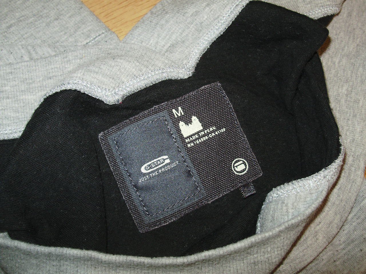 G-Star Shirt Sweatstoff grau schräger V-Ausschnitt M wie neu