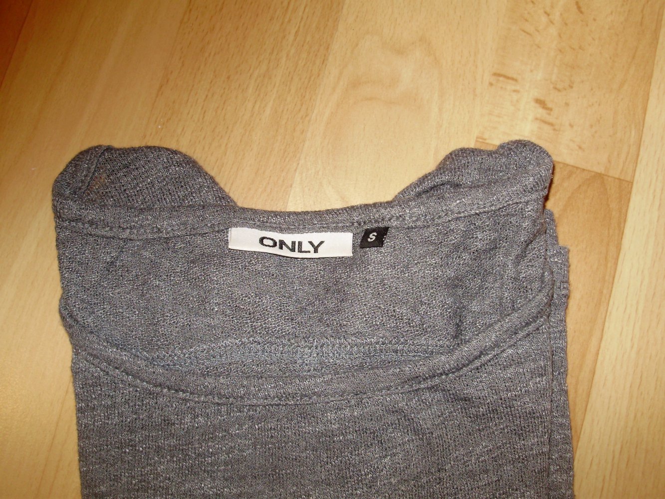Only Shirt Shirt grau weich 7/8 Arme Gr S