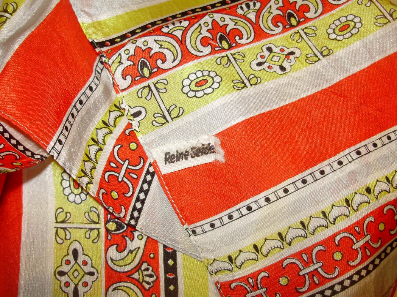 Seide Schal Vintage 28 x 113 cm