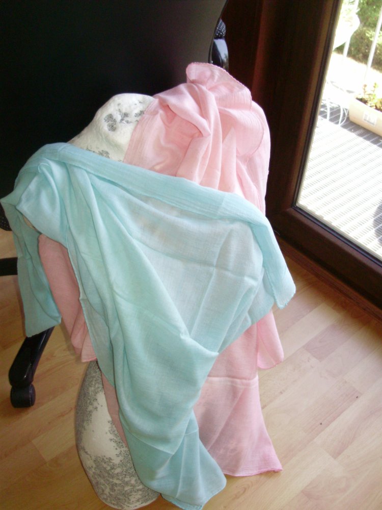 Baumwolltuch rose 103 cm x 98 cm