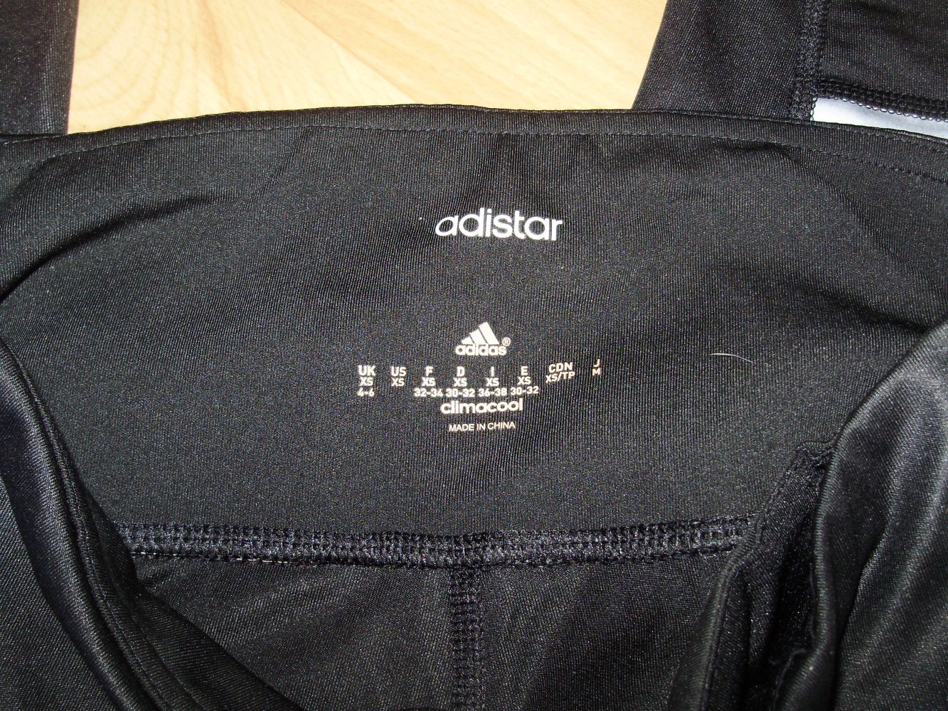 adidas Hose schwarz Durchbruchmuster XS