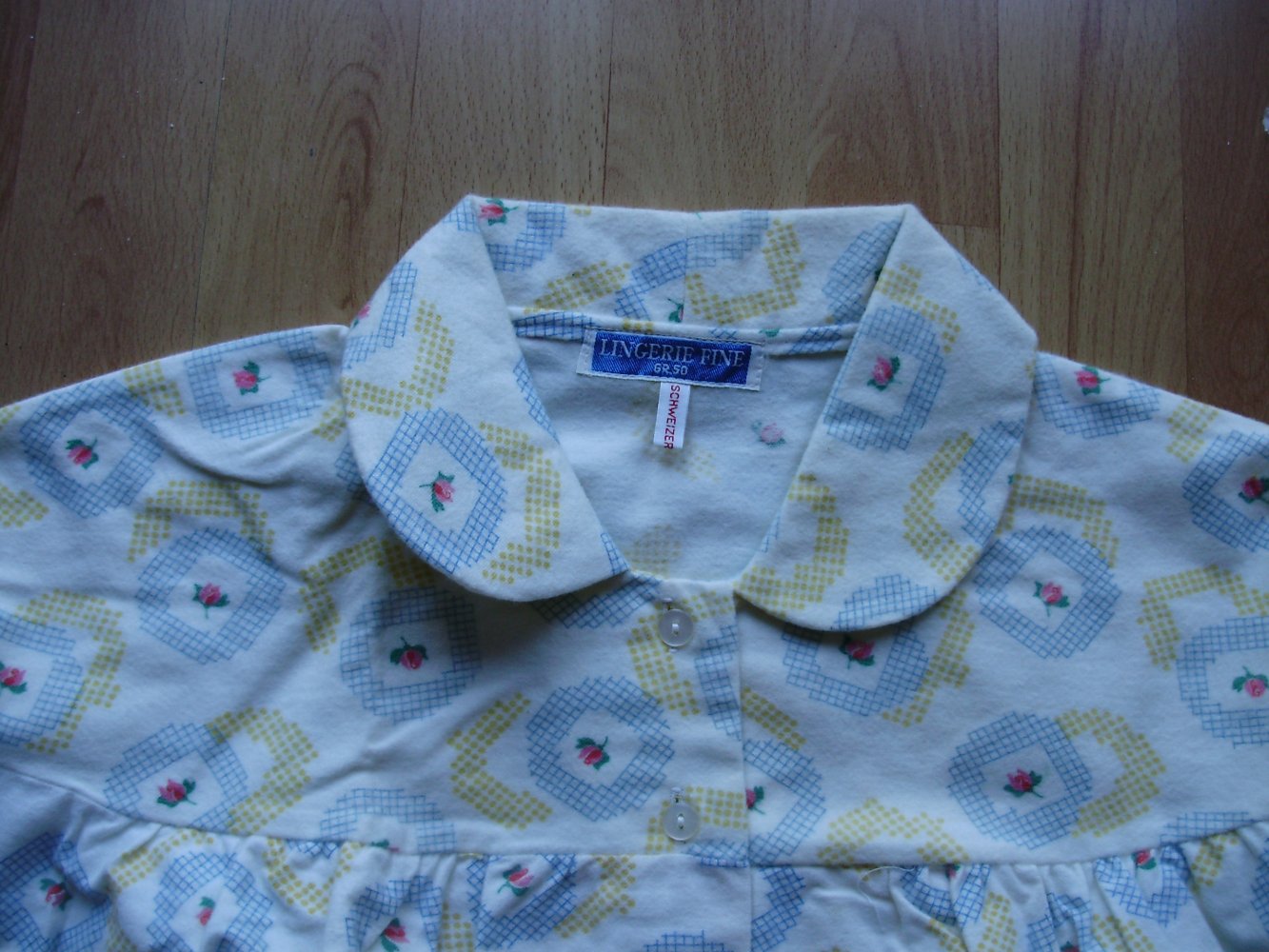 Lingerie Fine Nachthemd Flanell 60- er Jahre NEU Gr 50