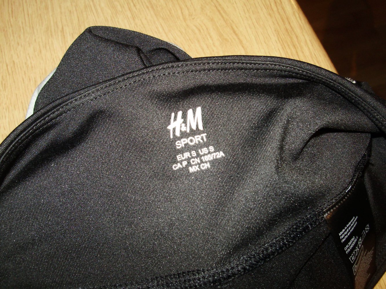 H&M Leggings 7/8 Länge schwarz silbern S