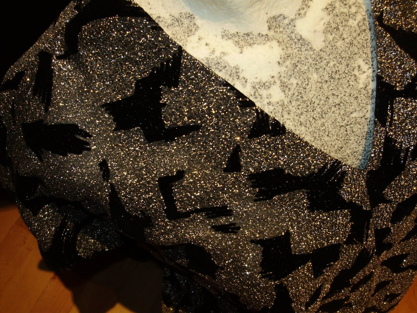 Top edel Silber schwarz 42