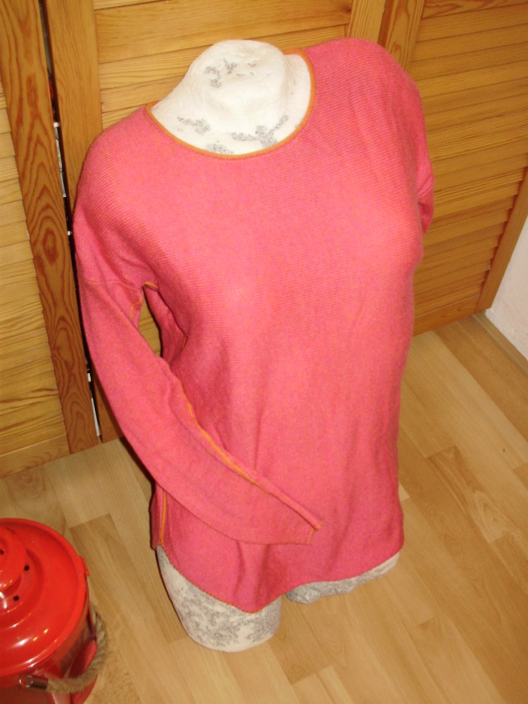 Lieblingsstück Pullover pink orange Wolle Kaschmir S