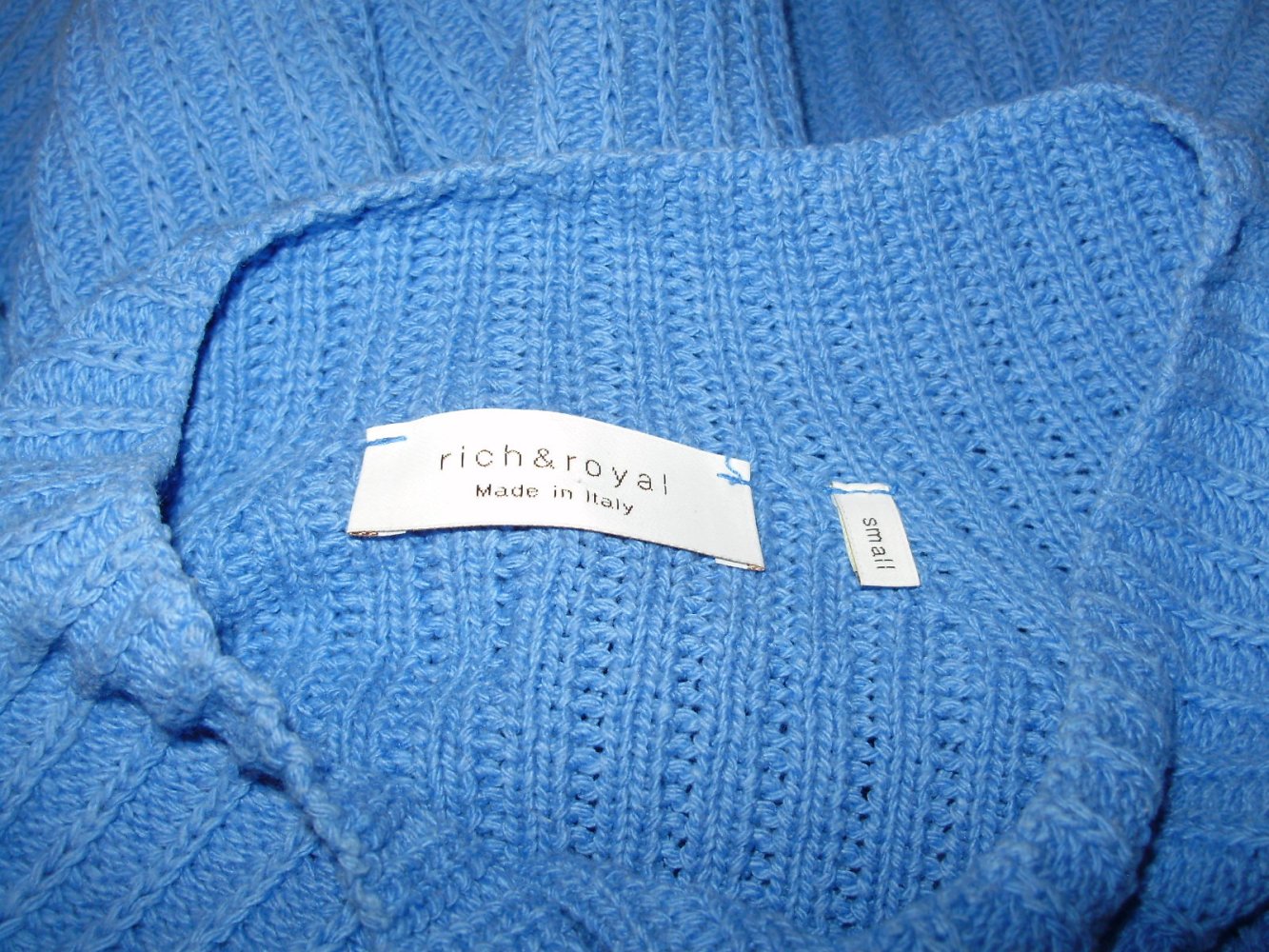 Rich & Royal Pullover himmelblau BW Modal S M