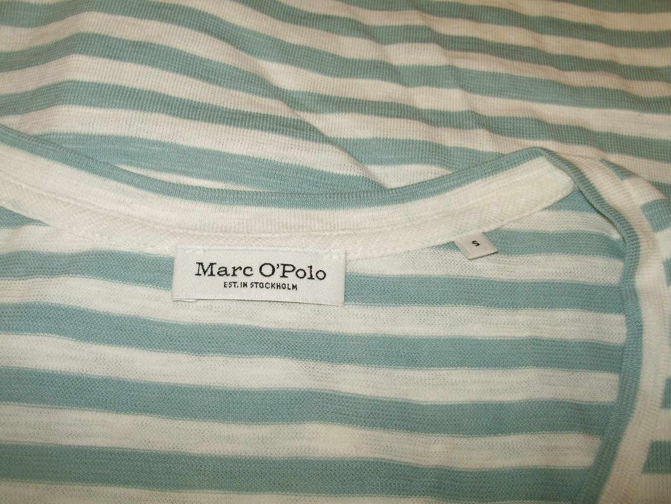 Marc O´Polo Shirt mint-weiß Streifen S